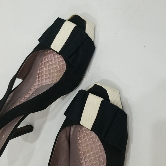 Vero Cuoio Anya Hindmarch Flat Toe Heels - Picture 2 of 9